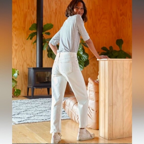 Outerknown Fillmore Boyfriend S.E.A. Cream Jeans Size 32 - Picture 4 of 8